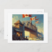 Bridge Canada USA, Postkarte (Vorne/Hinten)