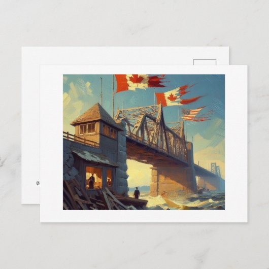 Bridge Canada USA, Postkarte (Vorne/Hinten)