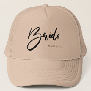 Bridge Chic Black Typografie Personalisiert Truckerkappe