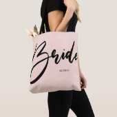 Bridge Chic Blush Pink und Black Handwriting Tasche (Von Nahem)