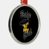 Bridge Chick #4 Silbernes Ornament (Rechts)