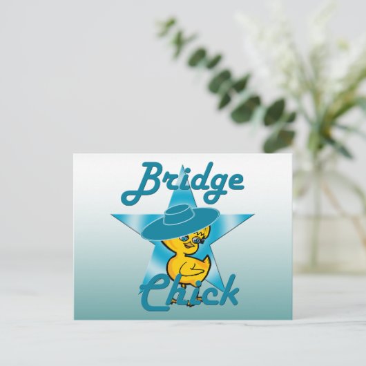 Bridge Chick #7 Postkarte (Stehend Vorderseite)