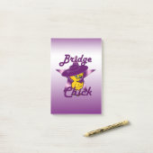 Bridge Chick #9 Post-it Klebezettel (Auf Schreibtisch)