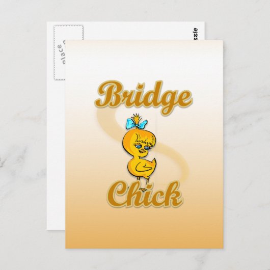 Bridge Chick Postkarte (Vorne/Hinten)