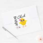 Bridge Chick Runder Aufkleber (Umschlag)
