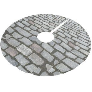 Bridge Cobblestone Steinweg Polyester Weihnachtsbaumdecke