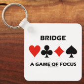 Bridge - ein Spiel mit Fokus-Duplikat-Bridge-Spaß Schlüsselanhänger (Vorderseite)