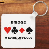 Bridge - ein Spiel mit Fokus-Duplikat-Bridge-Spaß Schlüsselanhänger (Rückseite)