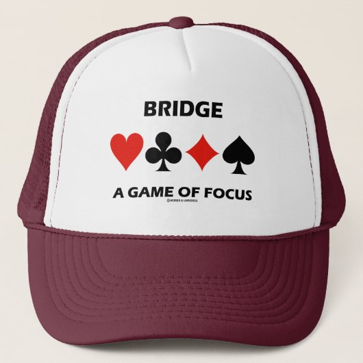Bridge - ein Spiel mit Fokus-Duplikat-Bridge-Spaß Truckerkappe (Vorderseite)