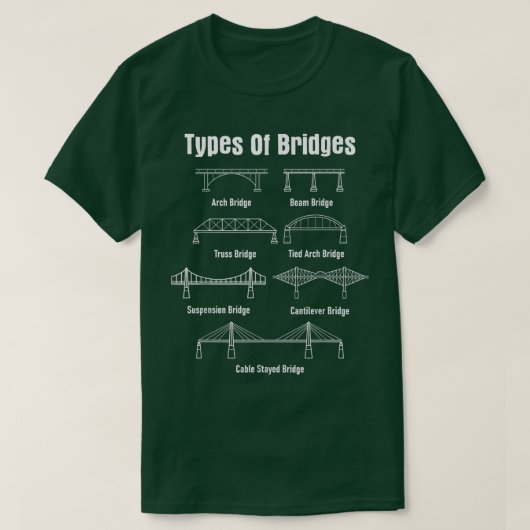 Bridge Engineer Zivil Engineering T-Shirt (Design vorne)