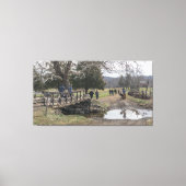 Bridge Foot über Bach Leinwanddruck (Vorderseite)