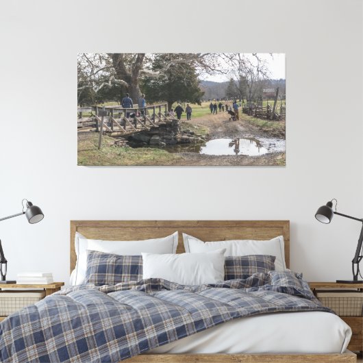 Bridge Foot über Bach Leinwanddruck (Insitu (Schlafzimmer))