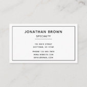 Bridge Foto Business Card Visitenkarte (Rückseite)