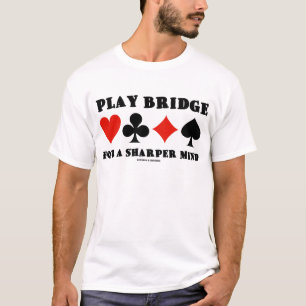 Bridge für einen scharfen Geist spielen (Doppelbrü T-Shirt