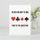 Bridge Game Event Einladen von Template Four Card Einladung (Stehend Vorderseite)