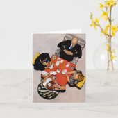 Bridge Game von Norman Rockwell Karte (Gelbe Blume)