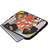 Bridge Game von Norman Rockwell Laptopschutzhülle (Vorne Knopf)