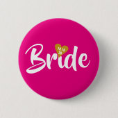 Bridge Gold Date - Personalisiertes Herz Button (Vorderseite)