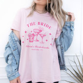 Bridge Hot Pink Cocktail Bachelorette T-Shirt