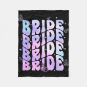 Bridge I Do Crew Retro Groovy Junggeselinnen-Absch Fleecedecke (Vorderseite)