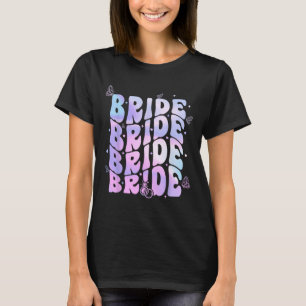 Bridge I Do Crew Retro Groovy Junggeselinnen-Absch T-Shirt