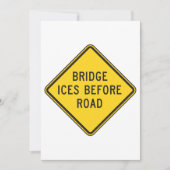 Bridge Ices vor der Einladung zur Straßensignatur (Vorderseite)