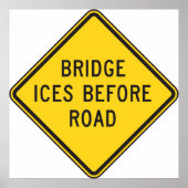 Bridge Ices vor der Straße Poster (Vorne)