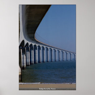 Bridge Ile de Re, Frankreich Poster