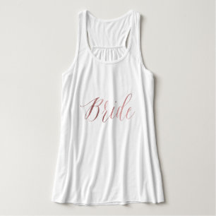 Bridge/Imitats Rose Gold/Modern Brush Script Tank Top