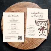 Bridge in a Tini Bit Espresso Martini Bachelorette Einladung