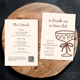 Bridge in a Tini Bit Espresso Martini Bachelorette Einladung