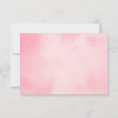 Bridge in a Veil mit Bouquet Brautparty Danke Einladung (Rückseite)