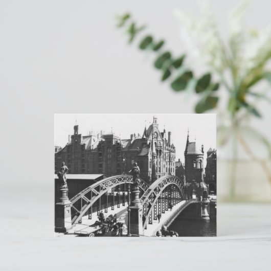 Bridge in der Speicherstadt Hamburg, c.1910 Postkarte (Stehend Vorderseite)