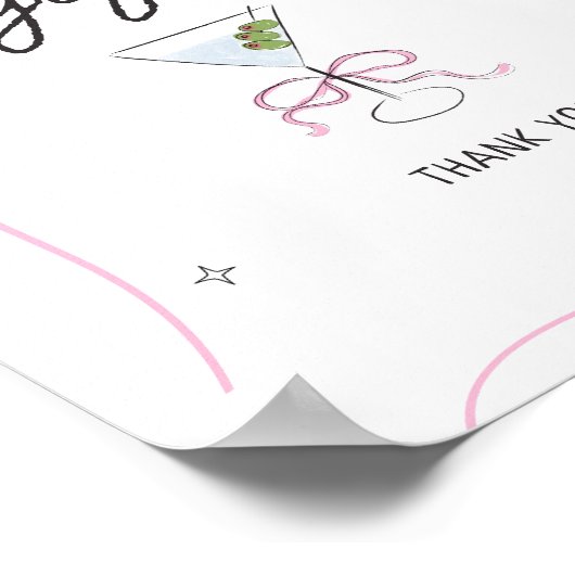 Bridge in einem Tini Bit Brautparty Karten Geschen Poster (Ecke)