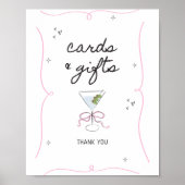 Bridge in einem Tini Bit Brautparty Karten Geschen Poster (Vorne)