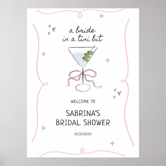 Bridge in einem Tini-Bit-Brautparty Willkommen Poster (Vorne)