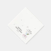 Bridge in einem Tini-Brautparty Serviette (Ecke)