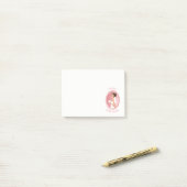 Bridge in einem Veil Holding Blume Brautparty Post-it Klebezettel (Auf Schreibtisch)