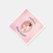 Bridge in einem Veil Holding Blume Brautparty Serviette (Ecke)