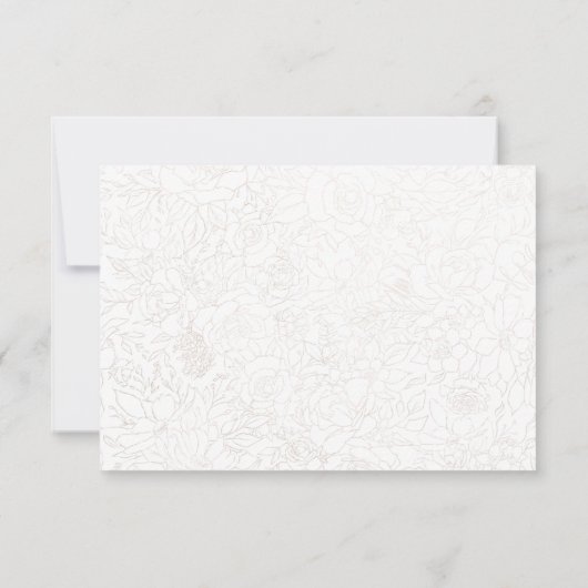 Bridge in Gown Brautparty Danke Karte (Rückseite)