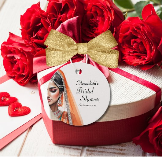 Bridge in Lehenga Choli Ethnisches indisches Braut Geschenkanhänger