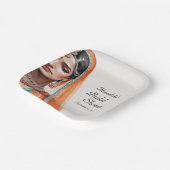 Bridge in Lehenga Choli Ethnisches indisches Braut Pappteller (Gewinkelt)