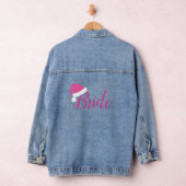 Bridge in rosa Weihnachtsmannmütze Denim Jacket Jeansjacke (Hangar)