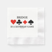 Bridge Is A Bayesian Game Four Card Suits Serviette (Vorderseite)