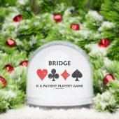 Bridge Is A Patient Player's Game Four Card Suits Schneekugeln (Weihnachten)