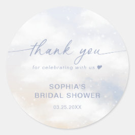 Bridge ist auf Cloud 9 Brautparty Vielen Dank Runder Aufkleber