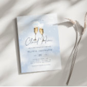 Bridge ist auf Cloud 9 Bridal Brunch Champagne Einladung