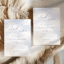 Bridge ist auf Cloud 9 Dreamy Clouds Brautparty Einladung