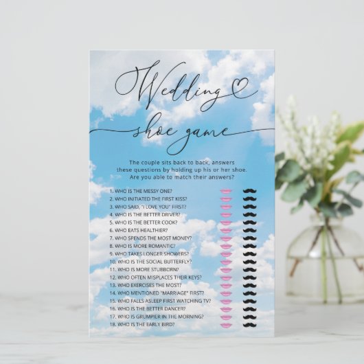 Bridge ist auf der Cloud Nine Wedding Shoe Game Ca (Stehend Vorderseite)