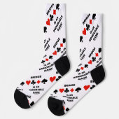 Bridge ist ein ehrenhafter Game Vier-Card-Anzug Socken (Linkes Detail)